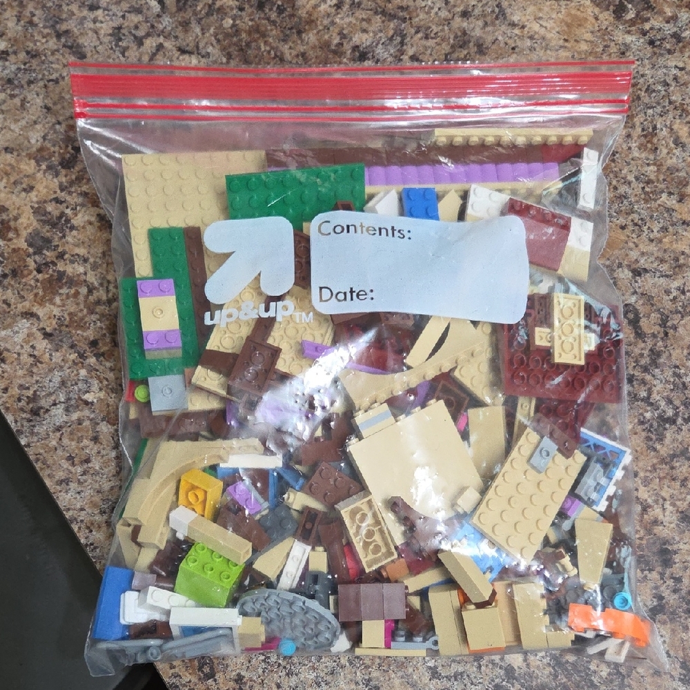 Lego Assorted Bricks in Earth Tones and Brights
